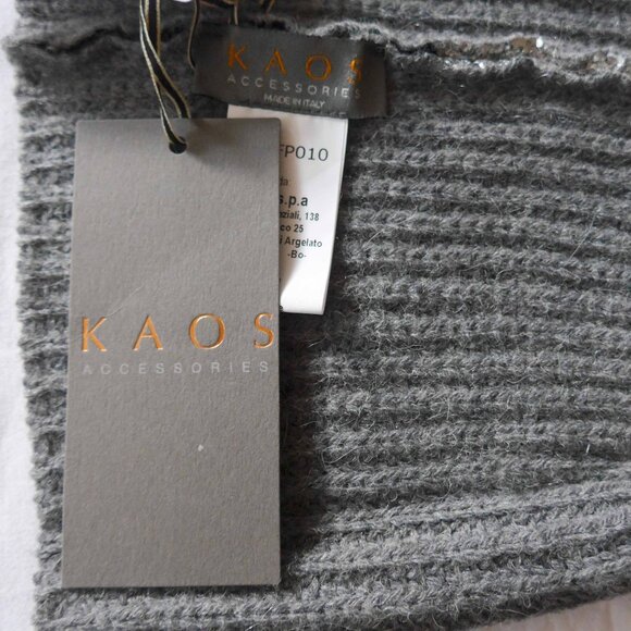 NWT Kaos Women’s OS Wool Mix Beanie Hat with Metallic Effect - Picture 9 of 12